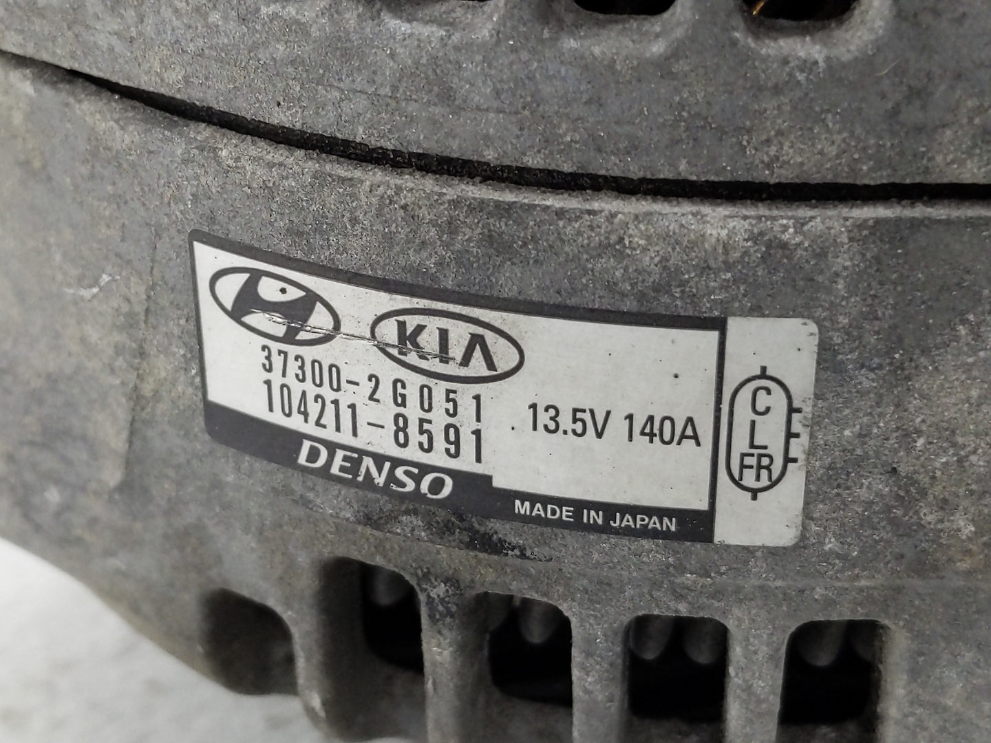 2019-2020 Hyundai Santa Fe Alternator Replacement Generator Charging Assembly Engine OEM P/N:104211-8591 37300-2G051 Fits OE