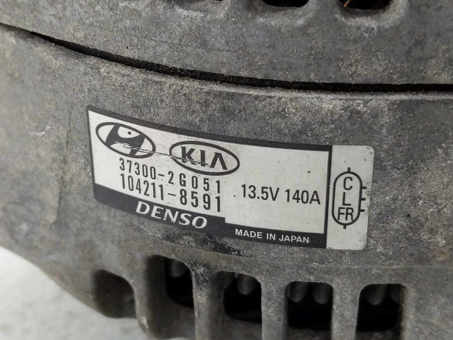 2019-2020 Hyundai Santa Fe Alternator Replacement Generator Charging Assembly Engine OEM P/N:104211-8591 37300-2G051 Fits OE