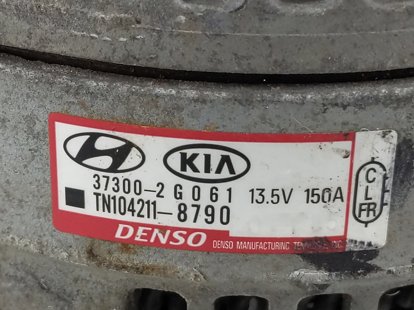 2019-2020 Hyundai Santa Fe Alternator Replacement Generator Charging Assembly Engine OEM P/N:TN104211-8790 37300-2G061 Fits 