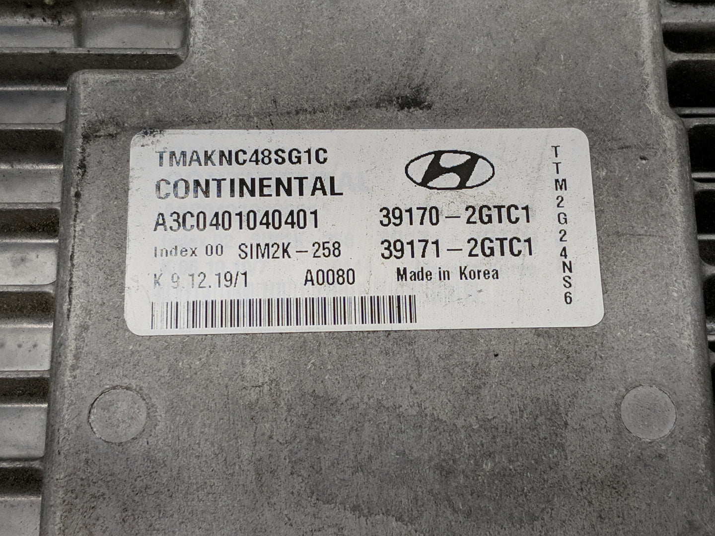 2020 Hyundai Santa Fe PCM Engine Control Computer ECU ECM PCU OEM P/N:39171-2GTC1 39170-2GTC1 Fits OEM Used Auto Parts - Oem