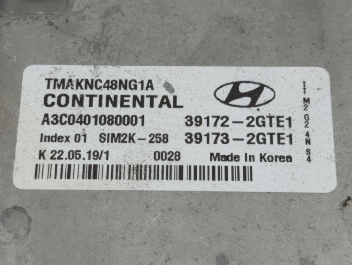 2020 Hyundai Santa Fe PCM Engine Control Computer ECU ECM PCU OEM P/N:39173-2GTE1 39172-2GTE1 Fits OEM Used Auto Parts - Oem