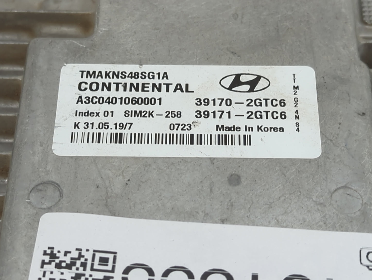 2020 Hyundai Santa Fe PCM Engine Control Computer ECU ECM PCU OEM P/N:39170-2GTC6 39171-2GTC6, TMAKNS48SG1A, A3C0401060001 F