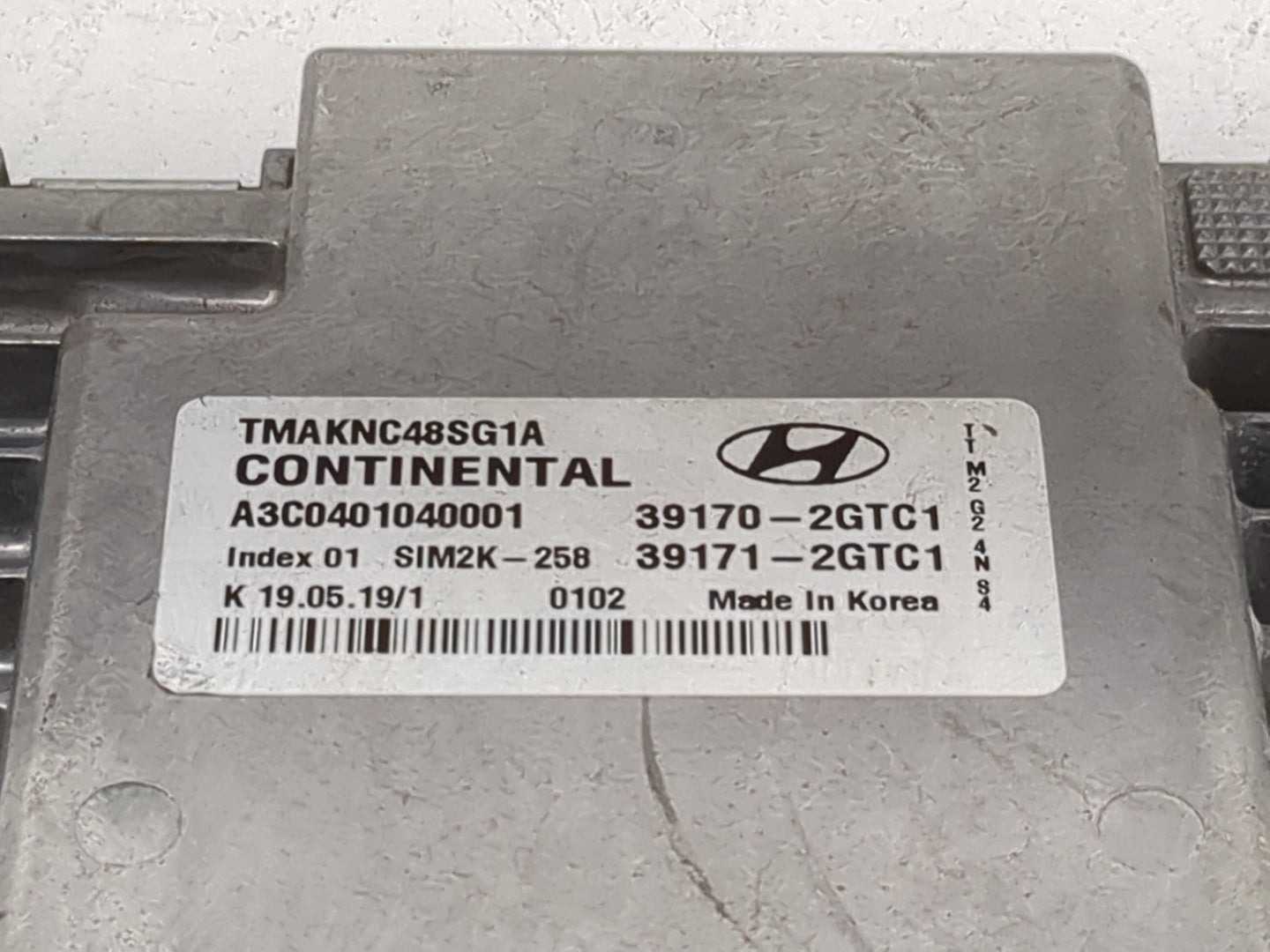 2020 Hyundai Santa Fe PCM Engine Control Computer ECU ECM PCU OEM P/N:39170-2GTC1 39171-2GTC1, A3C0401040001, TMAKNC48SG1A F