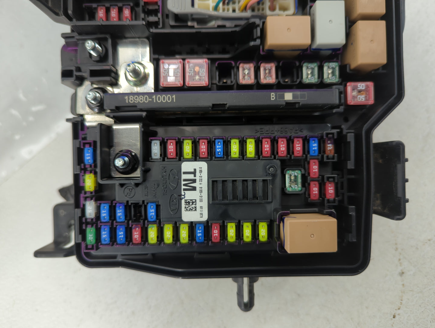 2019-2020 Hyundai Santa Fe Fusebox Fuse Box Panel Relay Module P/N:91956-S2021 Fits Fits 2019 2020 OEM Used Auto Parts - Oem