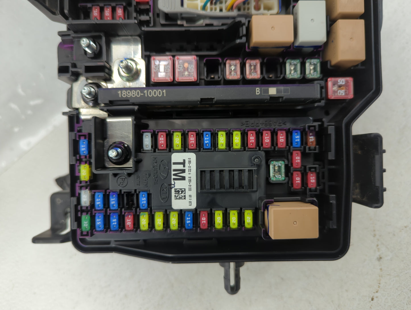 2019-2020 Hyundai Santa Fe Fusebox Fuse Box Panel Relay Module P/N:91956-S2021 Fits Fits 2019 2020 OEM Used Auto Parts - Oem