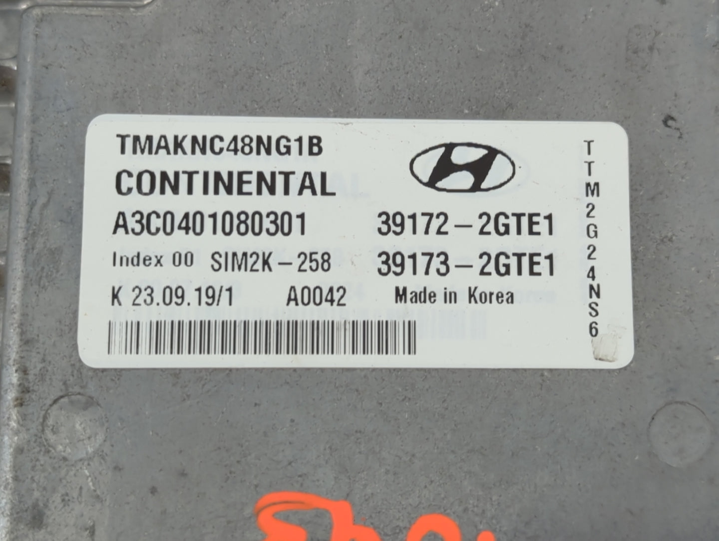 2020 Hyundai Santa Fe PCM Engine Control Computer ECU ECM PCU OEM P/N:39173-2GTE1 39172-2GTE1 Fits OEM Used Auto Parts - Oem