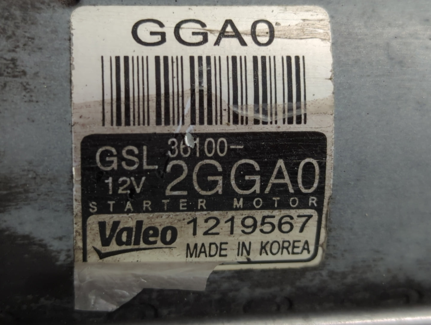 2019-2020 Hyundai Santa Fe Car Starter Motor Solenoid OEM P/N:1219567 36100-2GGA0 Fits Fits 2019 2020 OEM Used Auto Parts - 