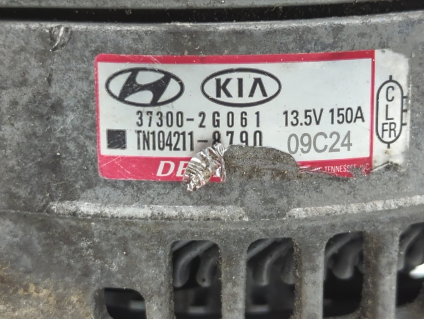 2019-2020 Hyundai Santa Fe Alternator Replacement Generator Charging Assembly Engine OEM P/N:TN104211-8790 37300-2G061 Fits 