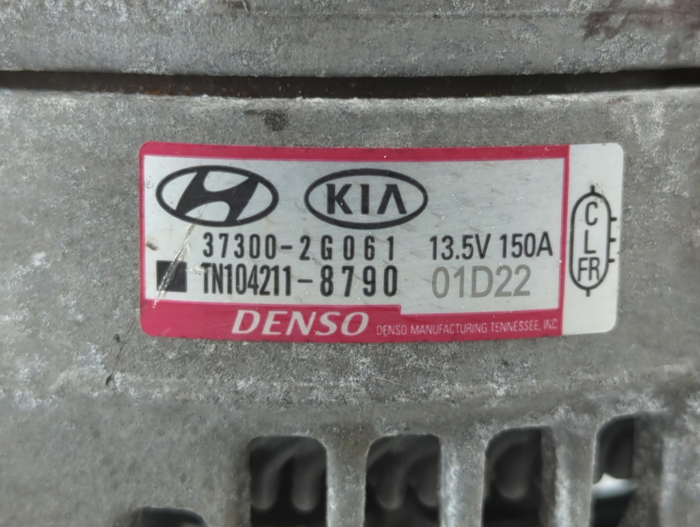 2019-2020 Hyundai Santa Fe Alternator Replacement Generator Charging Assembly Engine OEM P/N:TN104211-8790 37300-2G061 Fits 
