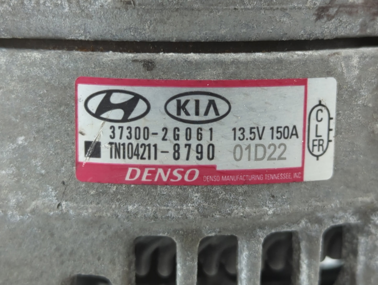 2019-2020 Hyundai Santa Fe Alternator Replacement Generator Charging Assembly Engine OEM P/N:TN104211-8790 37300-2G061 Fits 