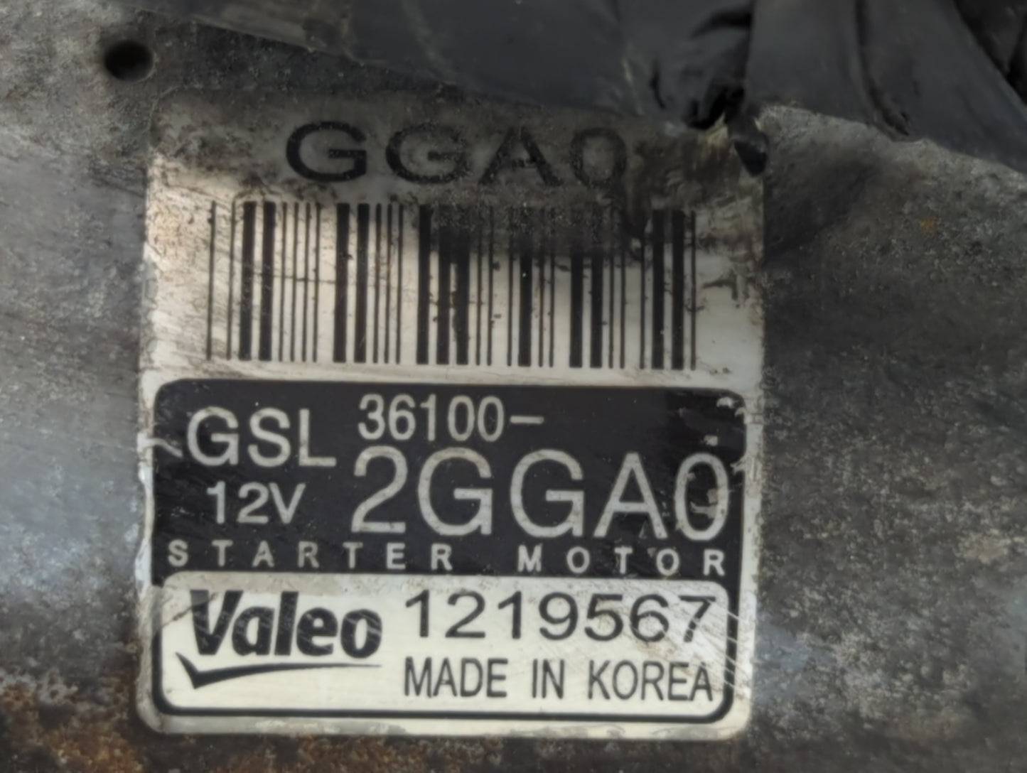 2019-2020 Hyundai Santa Fe Car Starter Motor Solenoid OEM P/N:1219567 36100-2GA0 Fits Fits 2019 2020 OEM Used Auto Parts - O