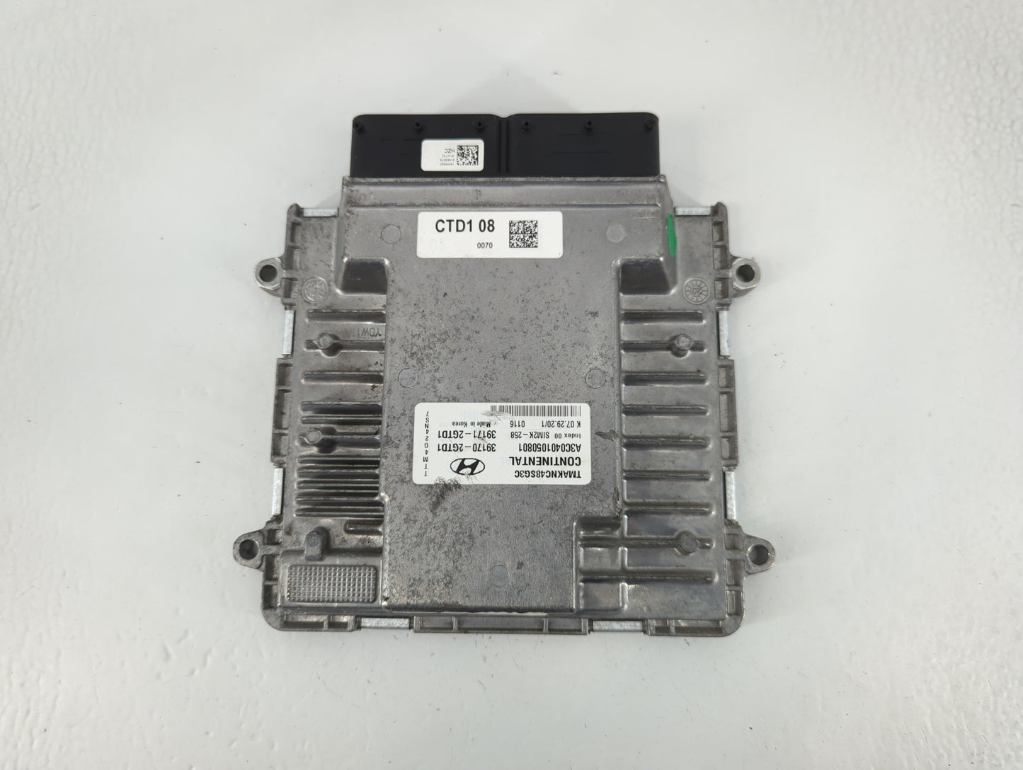 2020 Hyundai Santa Fe PCM Engine Control Computer ECU ECM PCU OEM P/N:A3C0401050801 39170-2GTD1, 39171-2GTD1 Fits OEM Used A