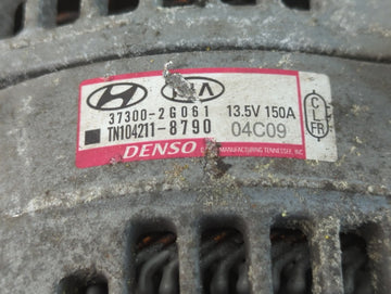 2020 Hyundai Santa Fe Alternator Replacement Generator Charging Assembly Engine OEM P/N:37300-2G061 Fits OEM Used Auto Parts