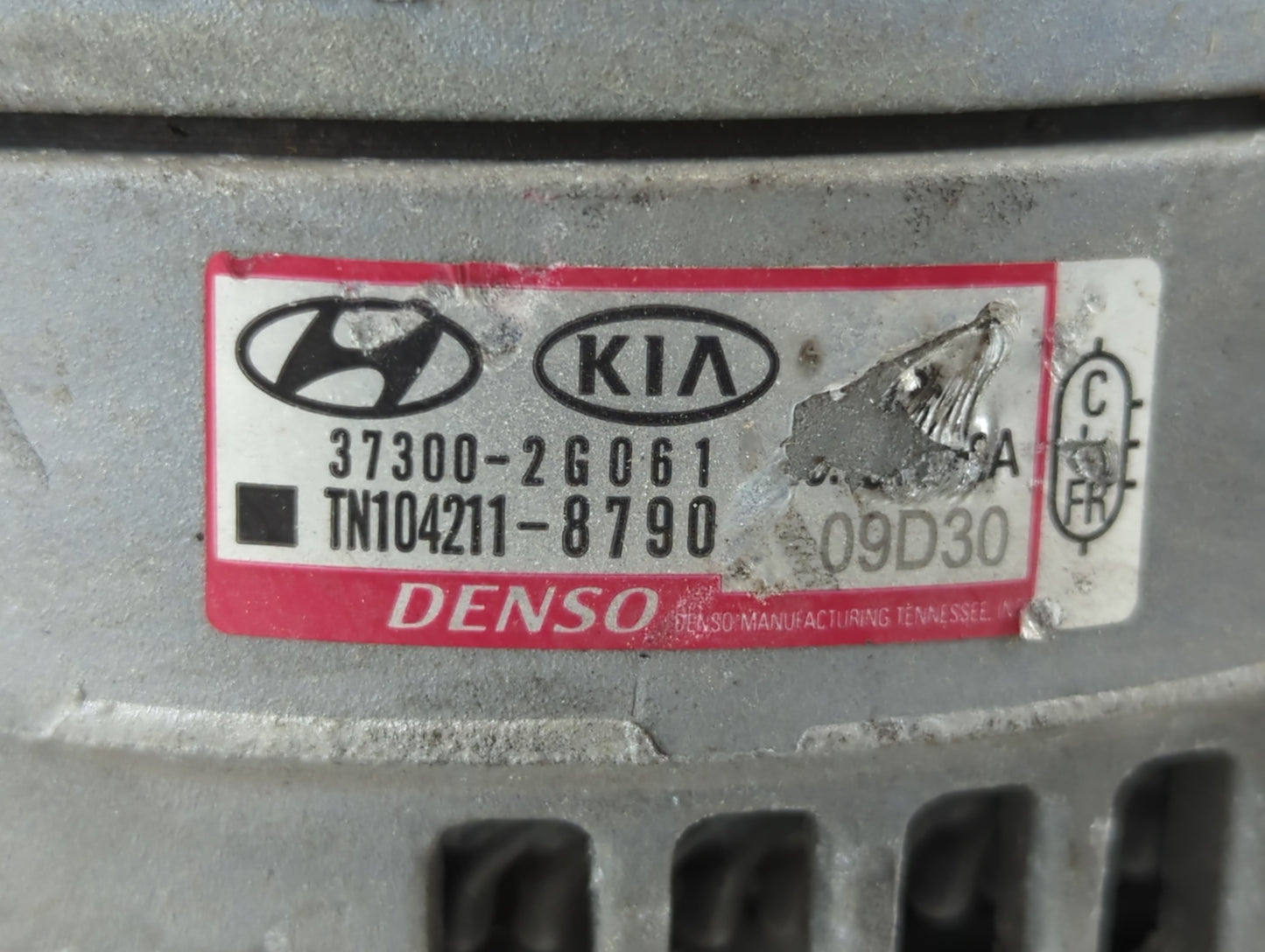 2019-2020 Hyundai Santa Fe Alternator Replacement Generator Charging Assembly Engine OEM P/N:37300-2G061 Fits OEM Used Auto 