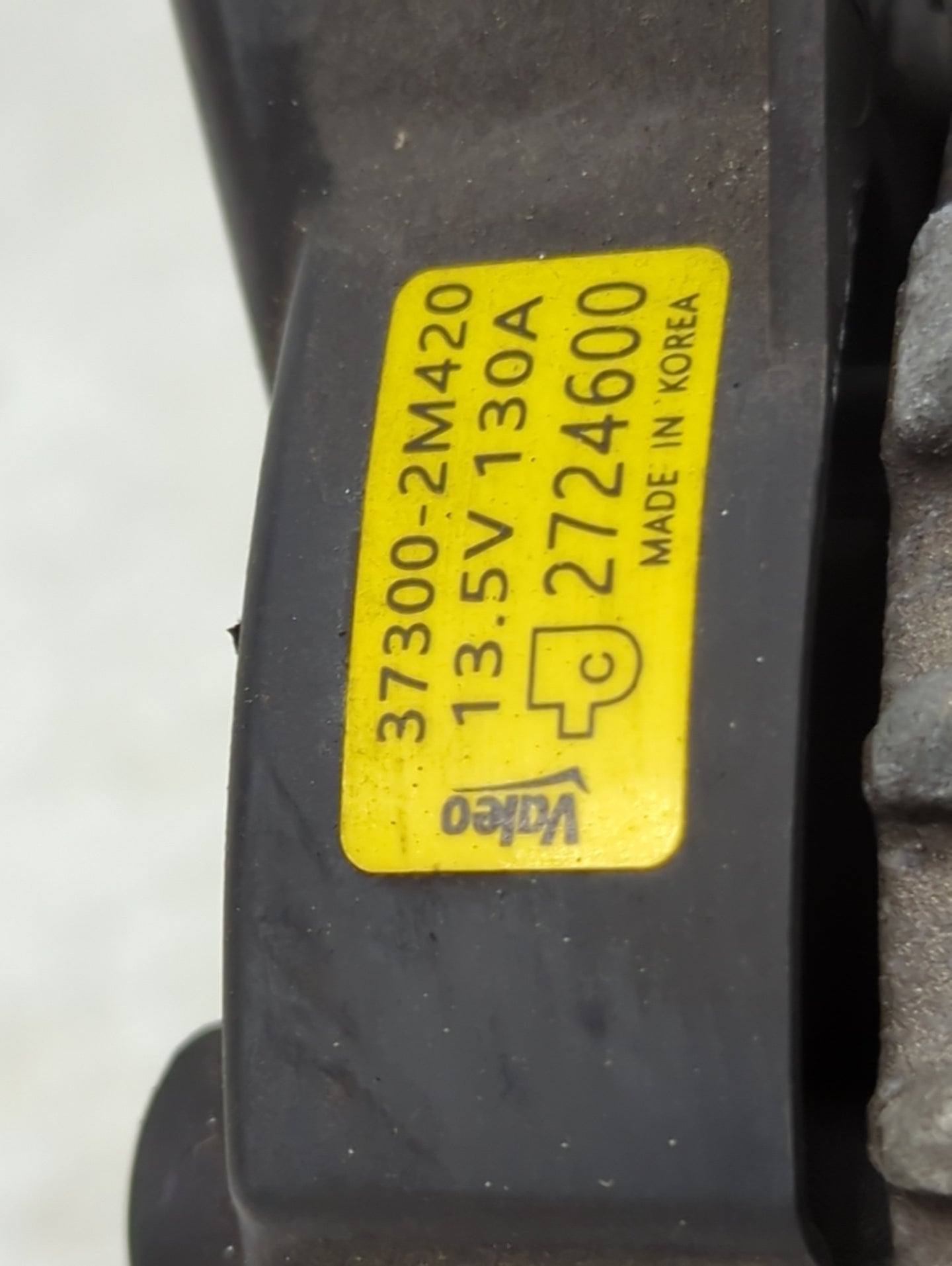2020-2023 Hyundai Sonata Alternator Replacement Generator Charging Assembly Engine OEM P/N:37300-2M420 2724600 Fits OEM Used