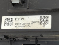 2020-2023 Hyundai Sonata Climate Control Module Temperature AC/Heater Replacement P/N:97250-L0210SSW 38000-02472DA Fits OEM 