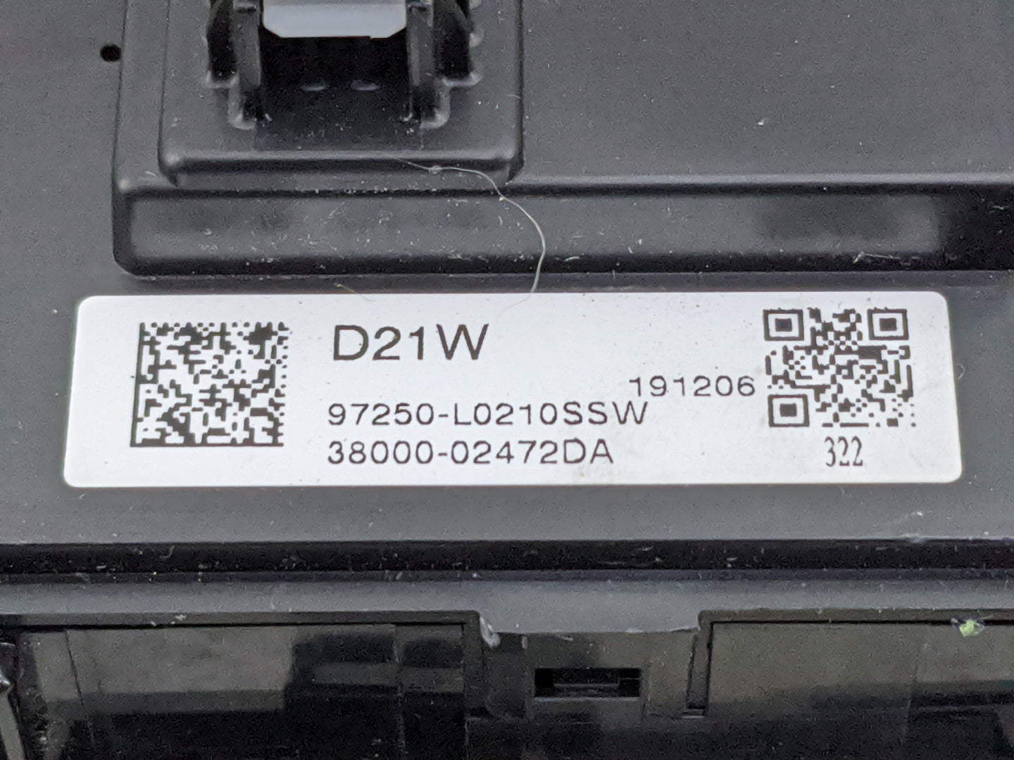 2020-2022 Hyundai Sonata Climate Control Module Temperature AC/Heater Replacement P/N:97250-L0210SSW 38000-02472DA Fits OEM 