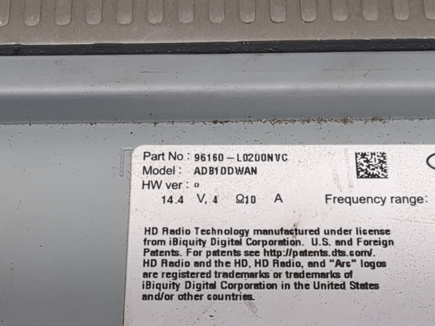 2020-2023 Hyundai Sonata Radio AM FM Cd Player Receiver Replacement P/N:96160-L0200NVC ADB10DWAN Fits Fits 2020 2021 2022 20