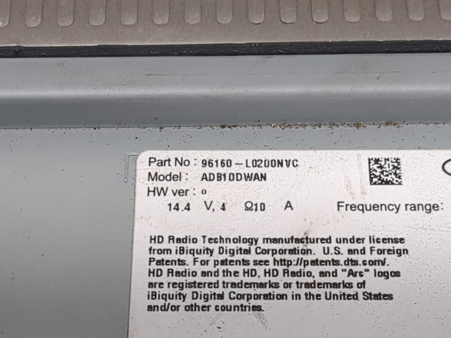 2020-2023 Hyundai Sonata Radio AM FM Cd Player Receiver Replacement P/N:96160-L0200NVC ADB10DWAN Fits Fits 2020 2021 2022 20
