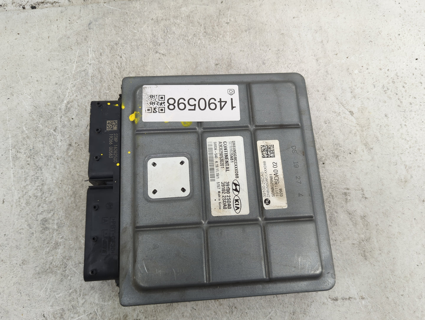 2020-2021 Hyundai Sonata PCM Engine Control Computer ECU ECM PCU OEM P/N:39100-2SDA0 39102-2SDA0, SDN8G25NB1 Fits Fits 2020 