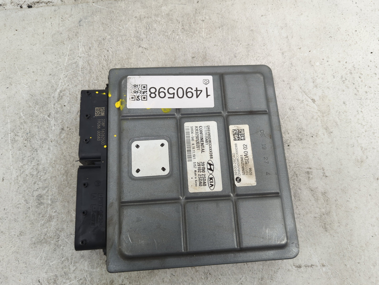 2020-2021 Hyundai Sonata PCM Engine Control Computer ECU ECM PCU OEM P/N:39100-2SDA0 39102-2SDA0, SDN8G25NB1 Fits Fits 2020 