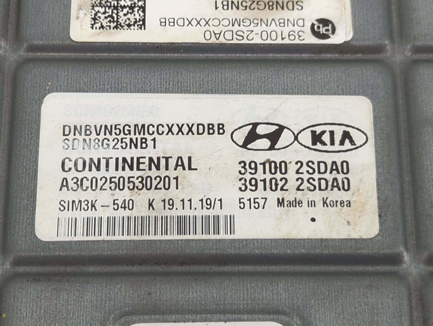 2020-2021 Hyundai Sonata PCM Engine Control Computer ECU ECM PCU OEM P/N:39100-2SDA0 39102-2SDA0, SDN8G25NB1 Fits Fits 2020 