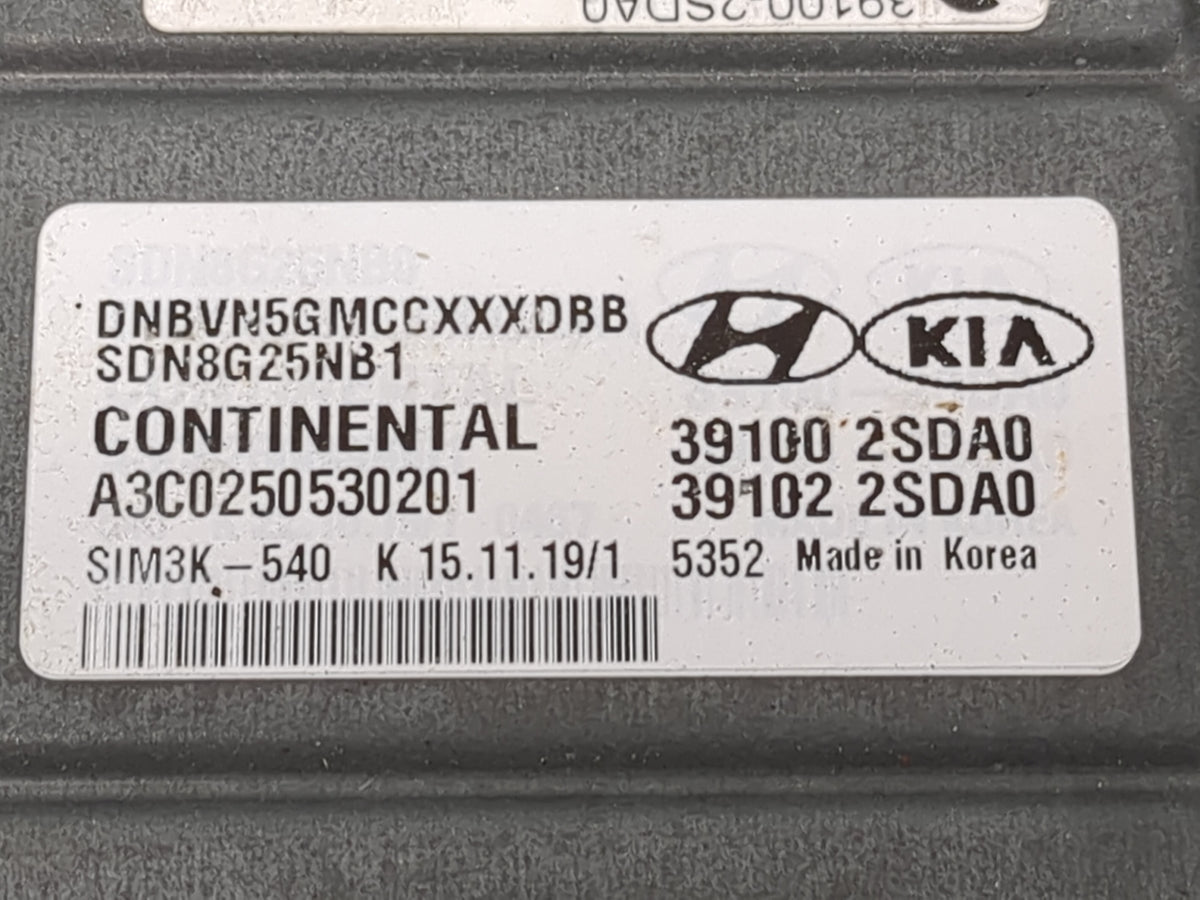 2020-2021 Hyundai Sonata PCM Engine Control Computer ECU ECM PCU OEM P/N:39100-2SDA0 39102-2SDA0, SDN8G25NB1 Fits Fits 2020 