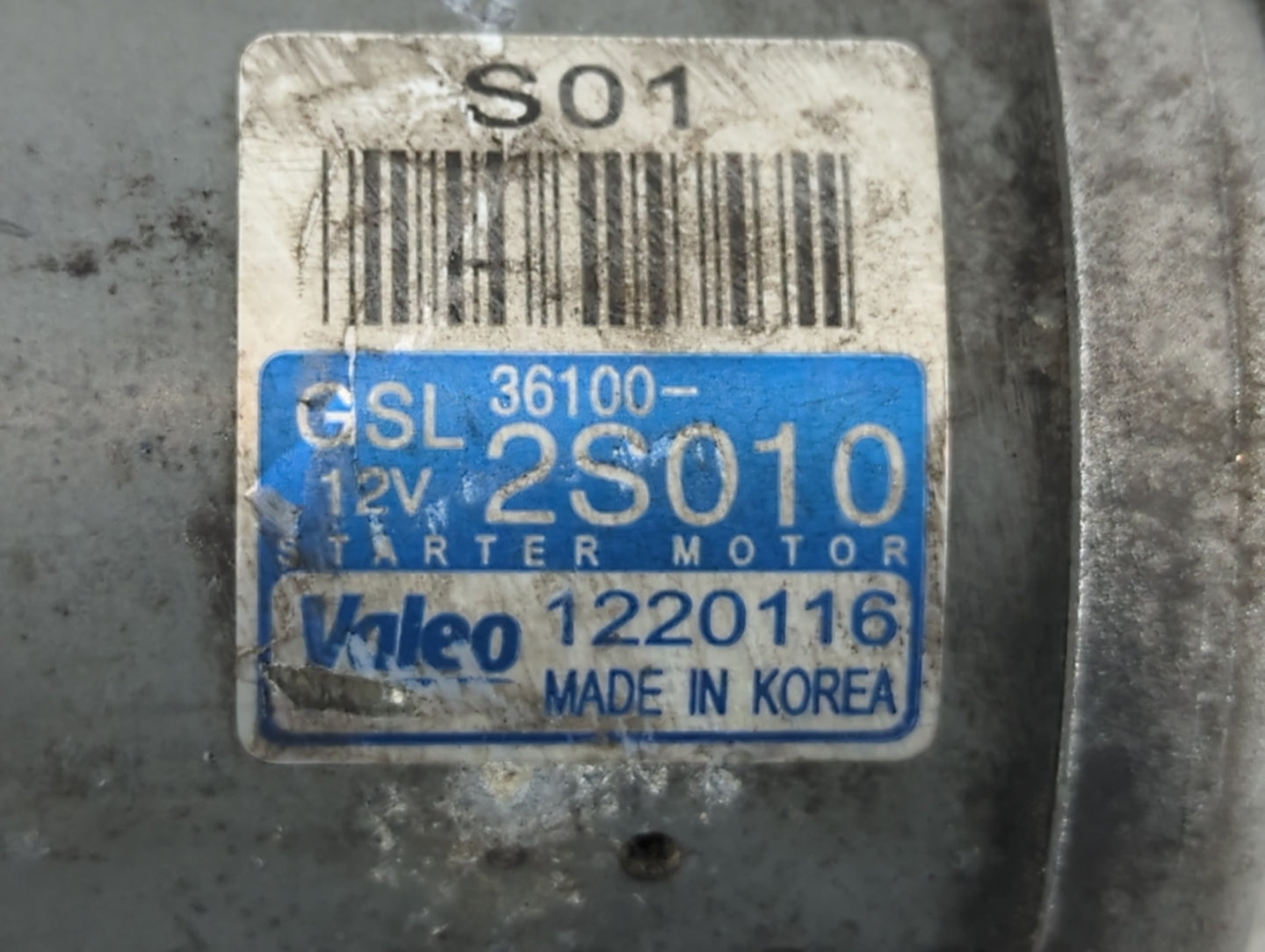 2020-2023 Hyundai Sonata Car Starter Motor Solenoid OEM P/N:1220116 36100-2S010 Fits Fits 2020 2021 2022 2023 OEM Used Auto 