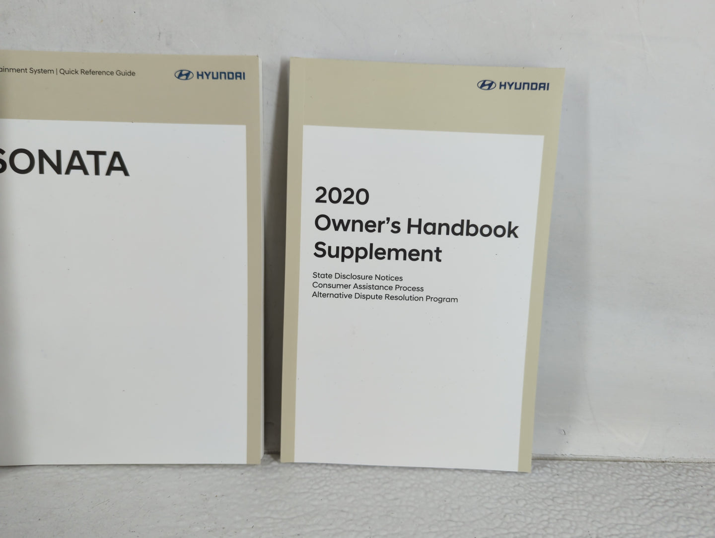 2020 Hyundai Sonata Owners Manual Book Guide OEM Used Auto Parts - Oemusedautoparts1.com