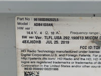 2019-2021 Hyundai Tucson Radio AM FM Cd Player Receiver Replacement P/N:96160D3920ZL5 Fits Fits 2019 2020 2021 OEM Used Auto