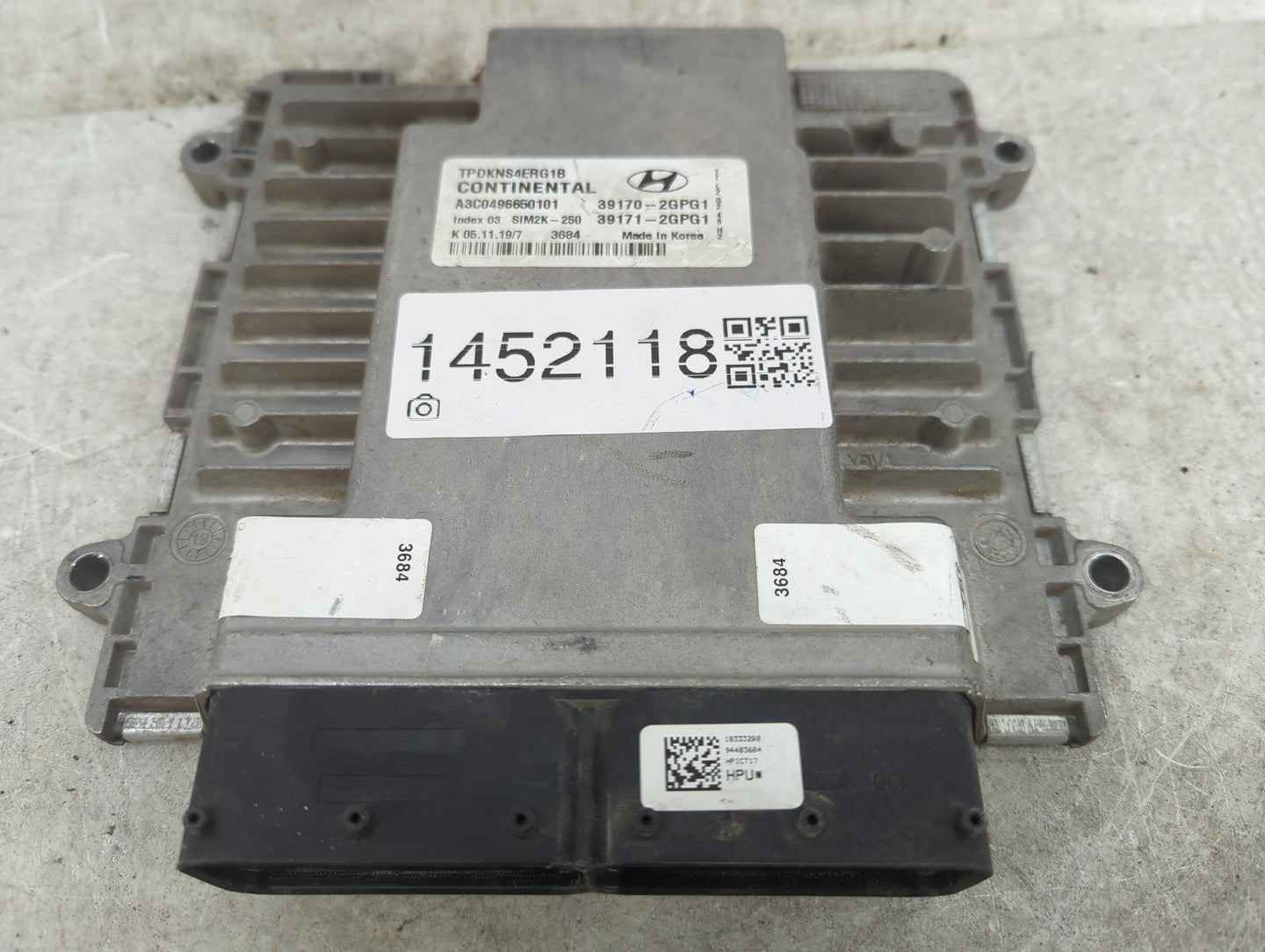 2019-2021 Hyundai Tucson PCM Engine Control Computer ECU ECM PCU OEM P/N:39170-2GPG1 39171-2GPG1 Fits Fits 2019 2020 2021 OE