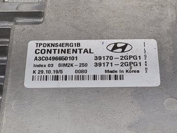 2019-2021 Hyundai Tucson PCM Engine Control Computer ECU ECM PCU OEM P/N:39170-2GPG1 39171-2GPG1 Fits Fits 2019 2020 2021 OEM Used Auto Parts