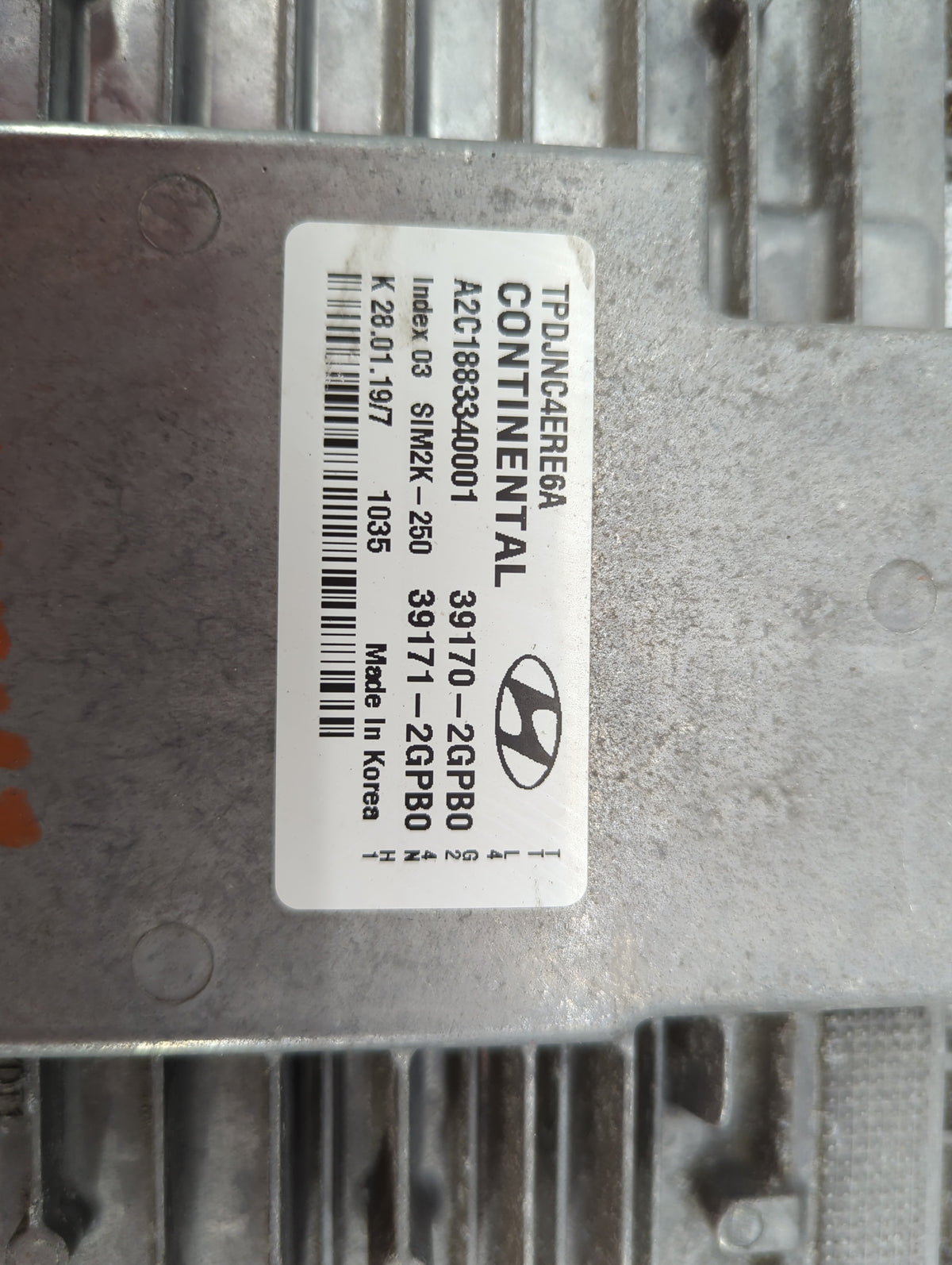 2019-2021 Hyundai Tucson PCM Engine Control Computer ECU ECM PCU OEM P/N:39170-2GPB0 39171-2GPB0 Fits Fits 2019 2020 2021 OE