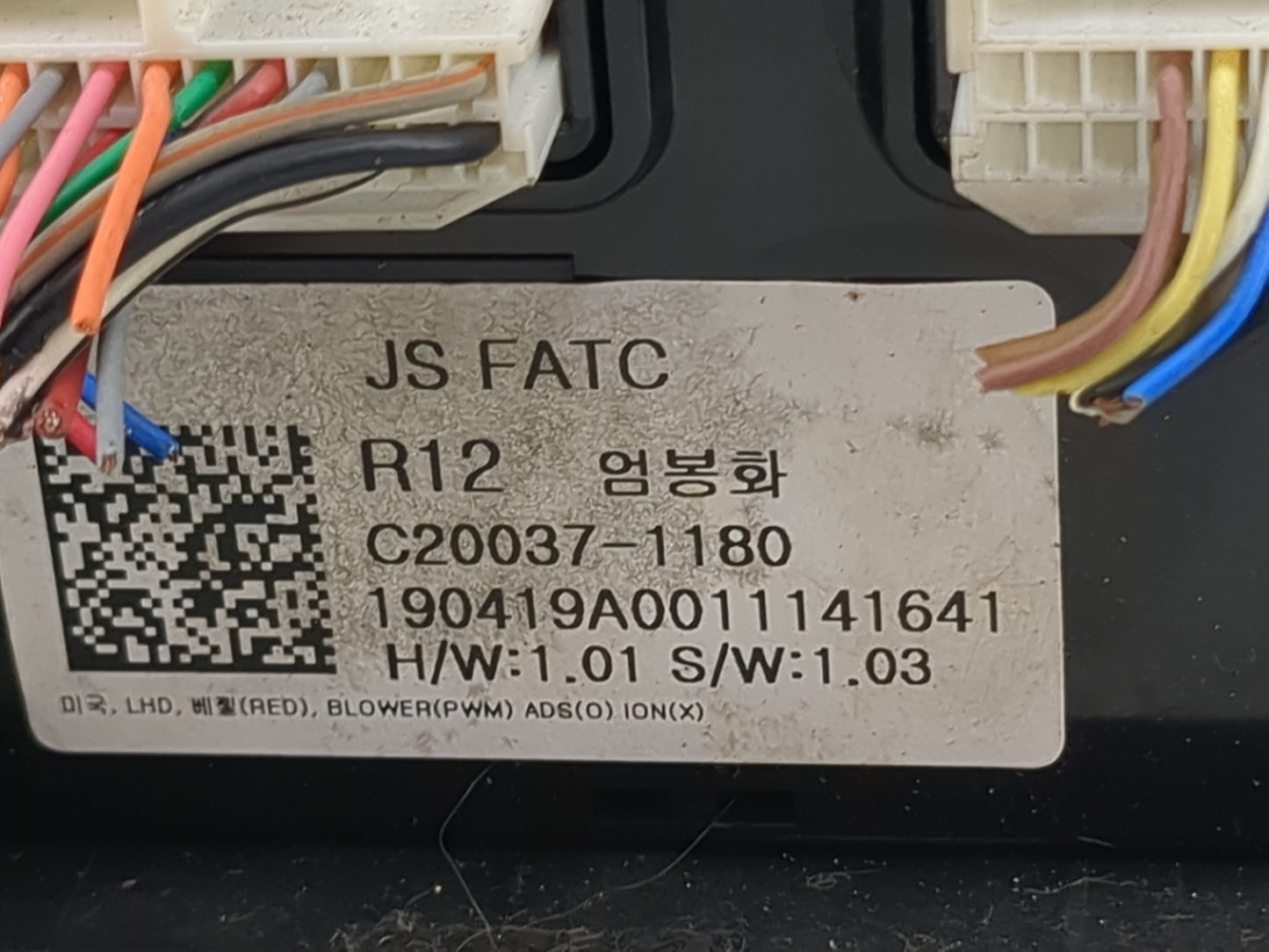 2019-2020 Hyundai Veloster Climate Control Module Temperature AC/Heater Replacement P/N:C20037-1180 Fits Fits 2019 2020 OEM 