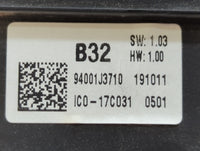 2019-2020 Hyundai Veloster Instrument Cluster Speedometer Gauges P/N:94001J3710 Fits Fits 2019 2020 OEM Used Auto Parts - Oe