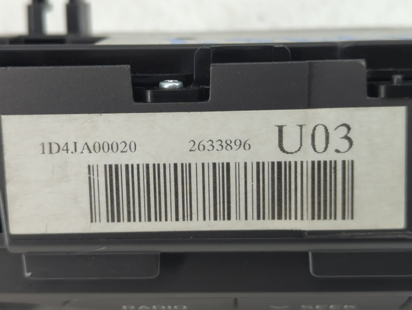 2019-2020 Hyundai Veloster Radio AM FM Cd Player Receiver Replacement P/N:1D4JA00020 2633896 Fits Fits 2019 2020 OEM Used Au