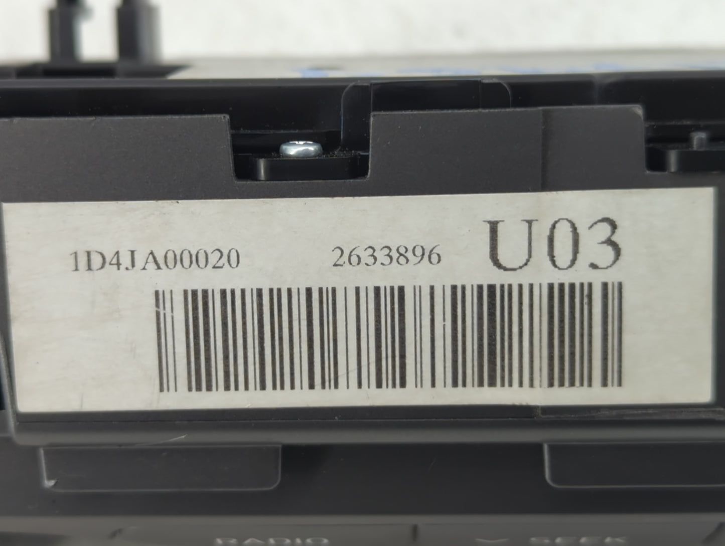 2019-2020 Hyundai Veloster Radio AM FM Cd Player Receiver Replacement P/N:1D4JA00020 2633896 Fits Fits 2019 2020 OEM Used Au