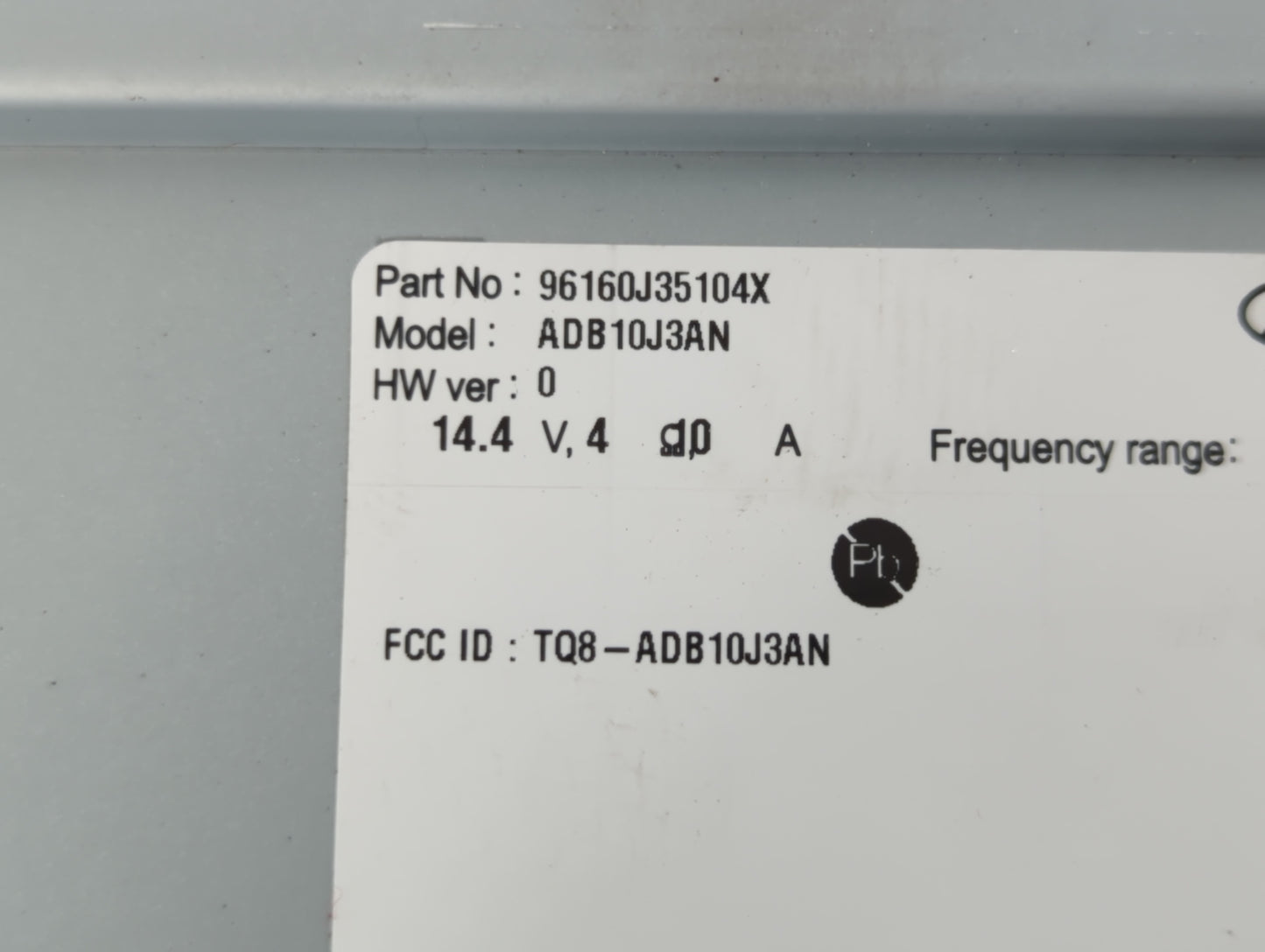 2019-2020 Hyundai Veloster Radio AM FM Cd Player Receiver Replacement P/N:96160J35104X Fits Fits 2019 2020 OEM Used Auto Par
