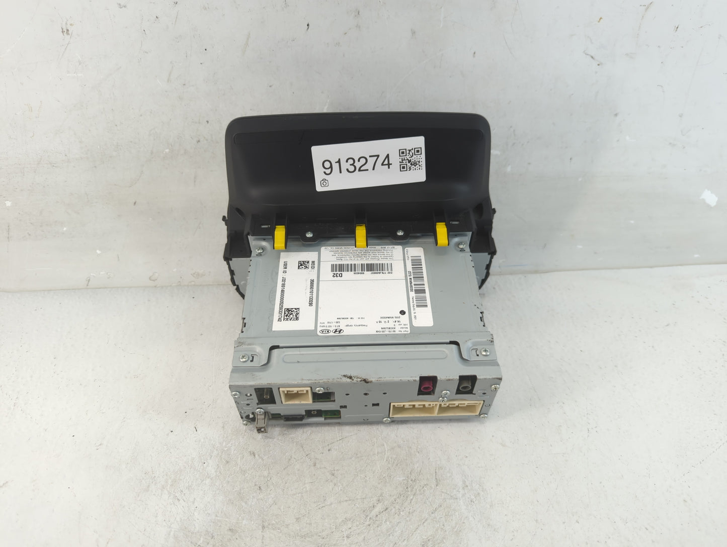 2019-2020 Hyundai Veloster Radio AM FM Cd Player Receiver Replacement P/N:96170-J35104X Fits Fits 2019 2020 OEM Used Auto Pa