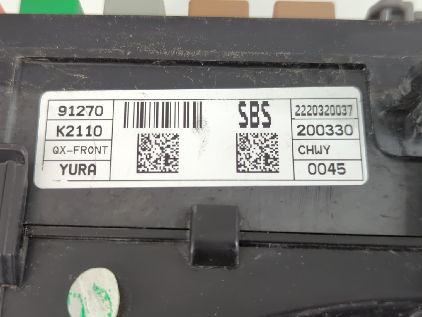 2020 Hyundai Venue Fusebox Fuse Box Panel Relay Module P/N:91270 K2110 Fits OEM Used Auto Parts - Oemusedautoparts1.com