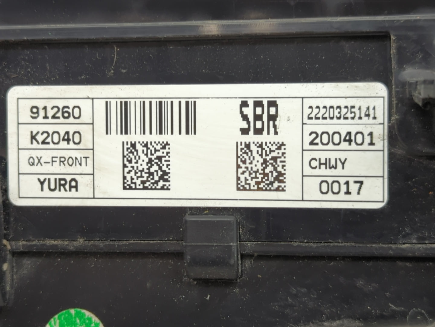 2020 Hyundai Venue Fusebox Fuse Box Panel Relay Module P/N:91260-K2040 Fits OEM Used Auto Parts - Oemusedautoparts1.com
