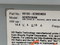 2020 Hyundai Venue Radio AM FM Cd Player Receiver Replacement P/N:96160-K2893MDD ADB25SNAN Fits OEM Used Auto Parts - Oemuse