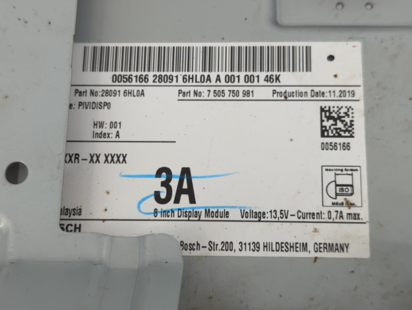 2019-2020 Infiniti Q50 Information Display Screen - Oemusedautoparts1.com