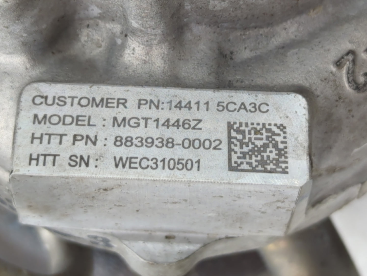 2016 Infiniti Q50 Turbocharger Turbo Charger Super Charger Supercharger - Oemusedautoparts1.com