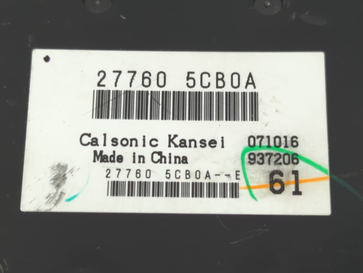 2019-2020 Infiniti Q50 Temperature Control Module 27760 5cb0a - Oemusedautoparts1.com