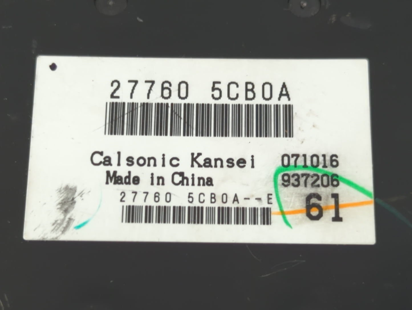 2019-2020 Infiniti Q50 Temperature Control Module 27760 5cb0a - Oemusedautoparts1.com