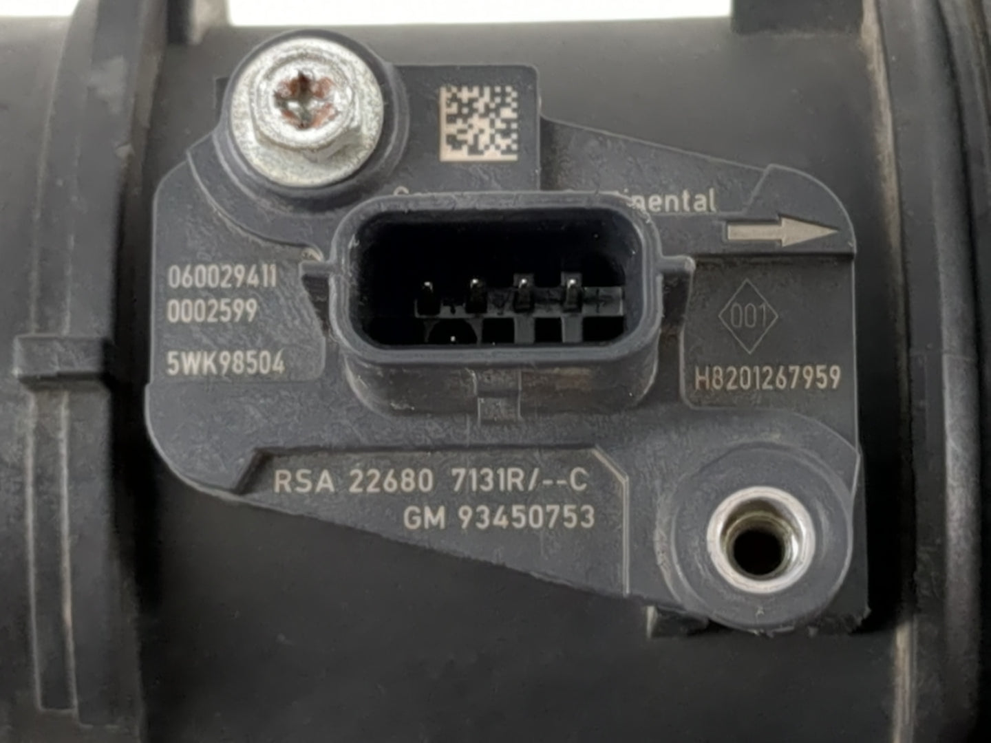 2016-2020 Infiniti Q50 Mass Air Flow Meter Maf - Oemusedautoparts1.com