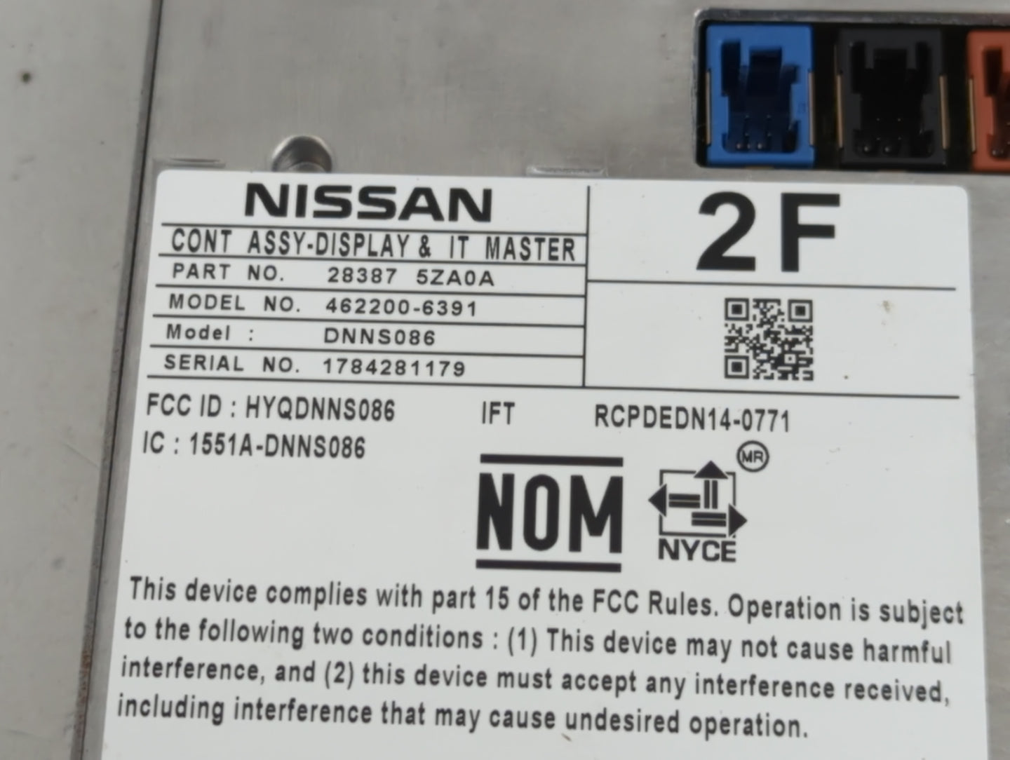 2019-2020 Infiniti Q50 Information Display Screen - Oemusedautoparts1.com