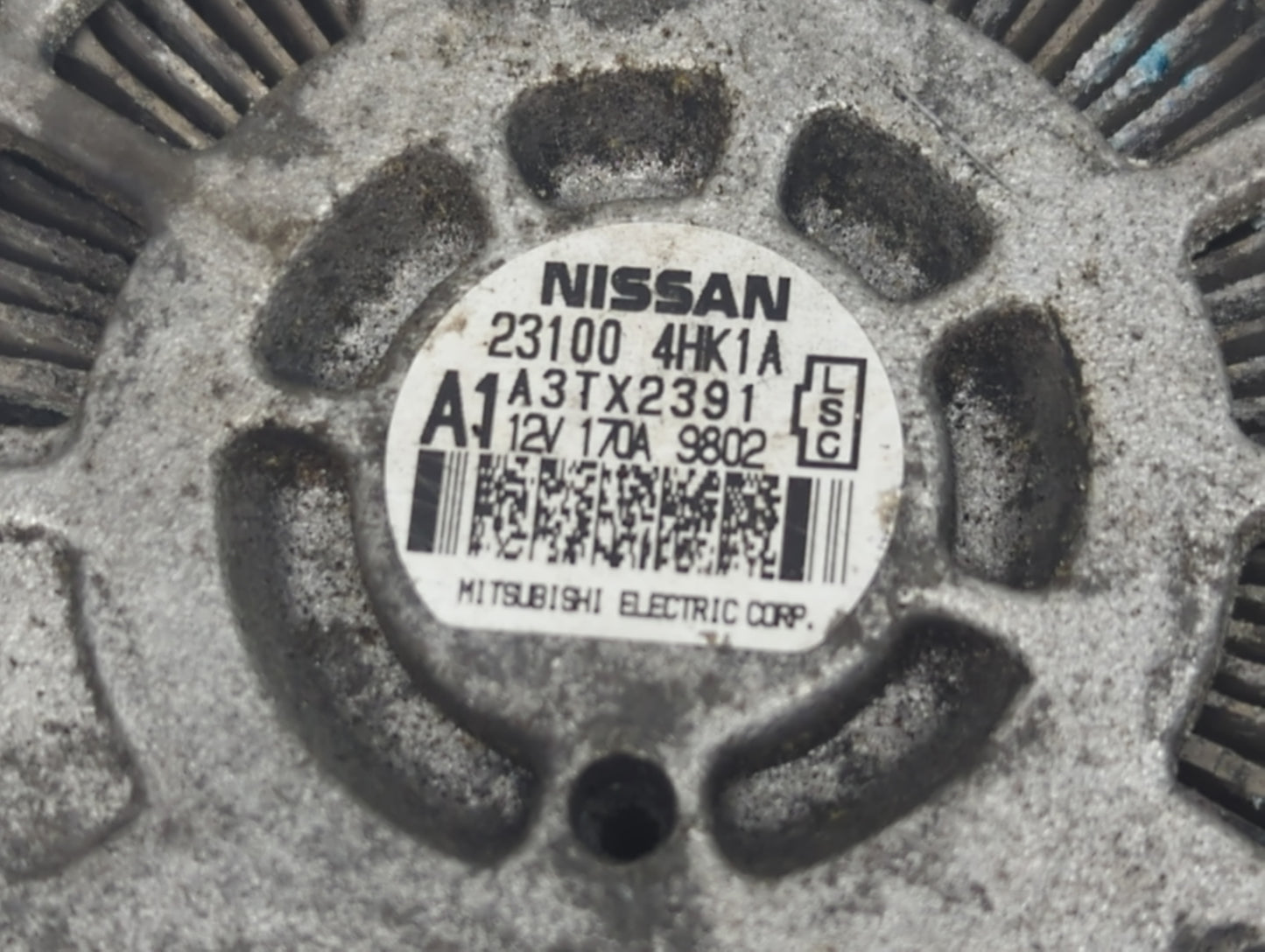2016-2020 Infiniti Q50 Alternator Replacement Generator Charging Assembly Engine OEM P/N:A3TX2391 23100 4HK1A Fits OEM Used 