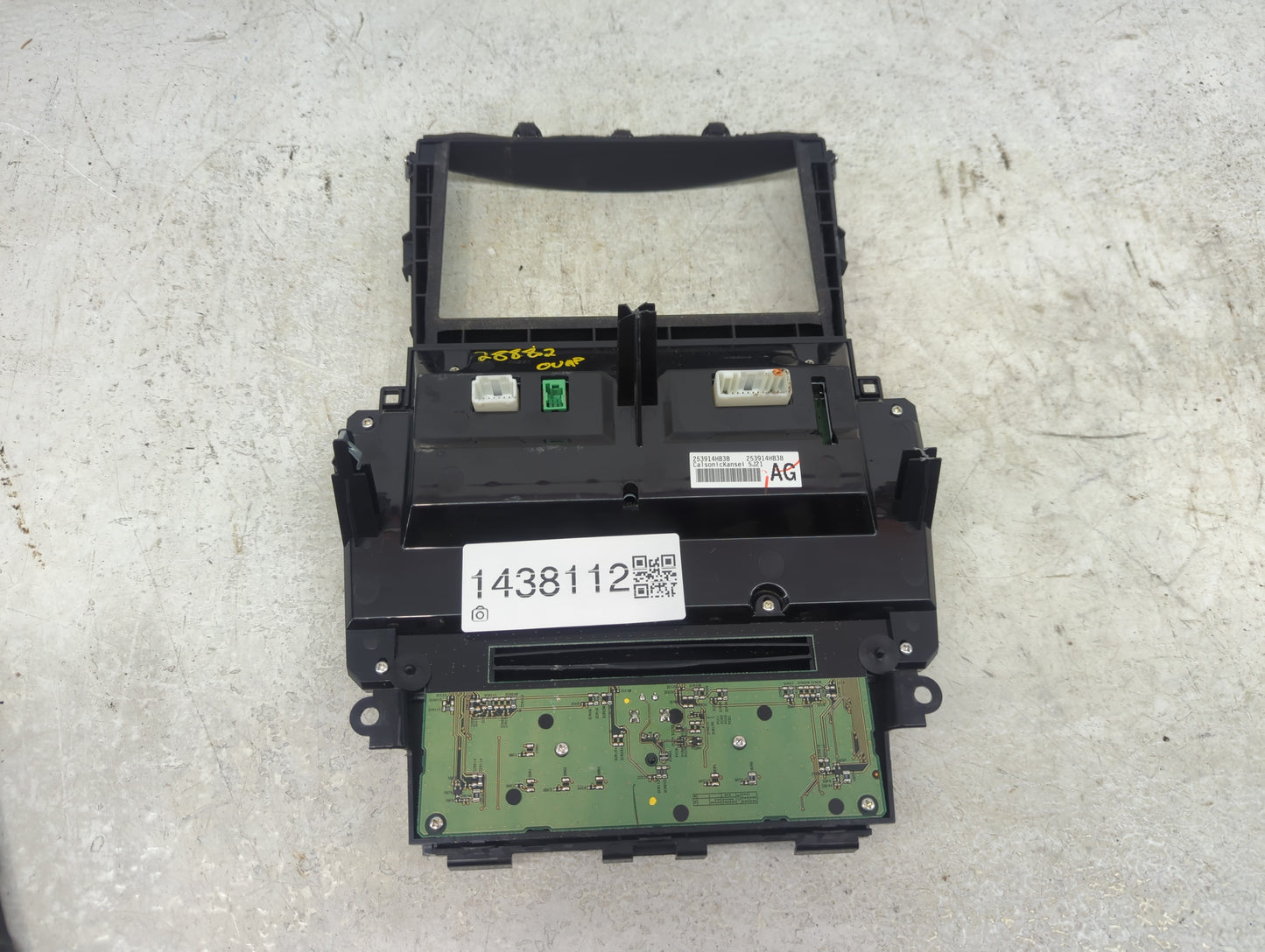 2020 Infiniti Q50 Climate Control Module Temperature AC/Heater Replacement P/N:253914HB3B Fits OEM Used Auto Parts - Oemused